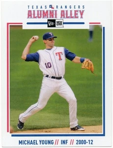 Texas Rangers New Era Alumni Alley Team ausgestellte Postkarte Michael Young SGA - Bild 1 von 1