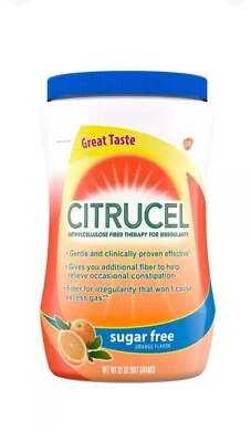 Pó de fibra sem açúcar Citrucel para alívio ocasional da constipação 32 oz E:3/26 - Imagem 1 de 2