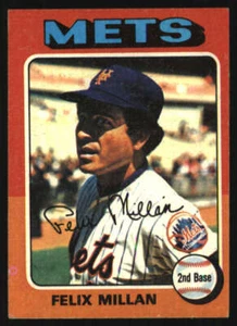 1975 Topps Mini #445 Felix Millan VG/VGEX Mets 607600 - Picture 1 of 2