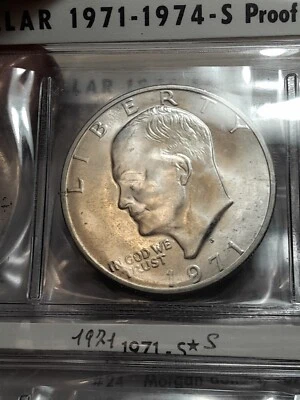 U.S.A DOLLARO EISENHOWER 1971 "S" ARGENTO 40% FDC UNC  - Immagine 1 di 4