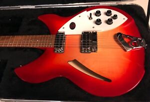 MINT Rickenbacker 330 Series Fire Glo Electric Guitar Original Case RARE! 