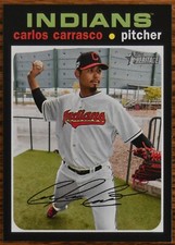 2020 Topps Heritage #89 Carlos Carrasco Cleveland Indians