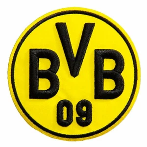 BVB Aufnäher Logo 3D Aufbügler Stickabzeichen Borussia Dortmund BVB Fanartikel - Bild 1 von 1