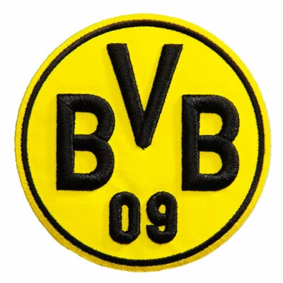 BVB Aufnäher Logo 3D Aufbügler Stickabzeichen Borussia Dortmund BVB Fanartikel