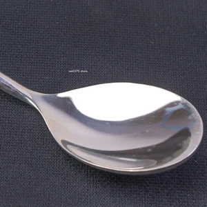 Pure 999 Fine Silver Soup Spoon Solid Flatware Blessing Handle Dinner Spoon/6''L - Picture 1 of 7
