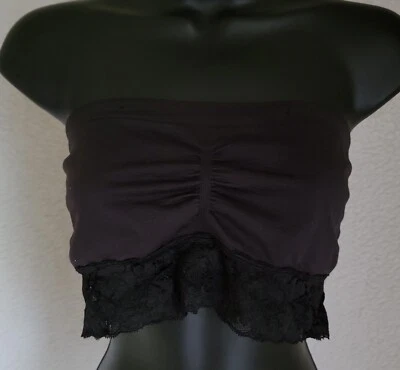 No Boundaries Juniors Womens Bra Shirt Size 2XL XXL 2X Large Black - Image 1 of 4