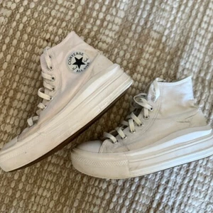 Platform Converse Women's High-Top Sneakers - white sz 8 - Picture 1 of 8
