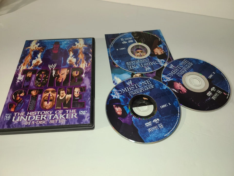 WWE - Tombstone: The History of the Undertaker (DVD, 2005, 3-Disc Set) Working  - Image 1 of 1