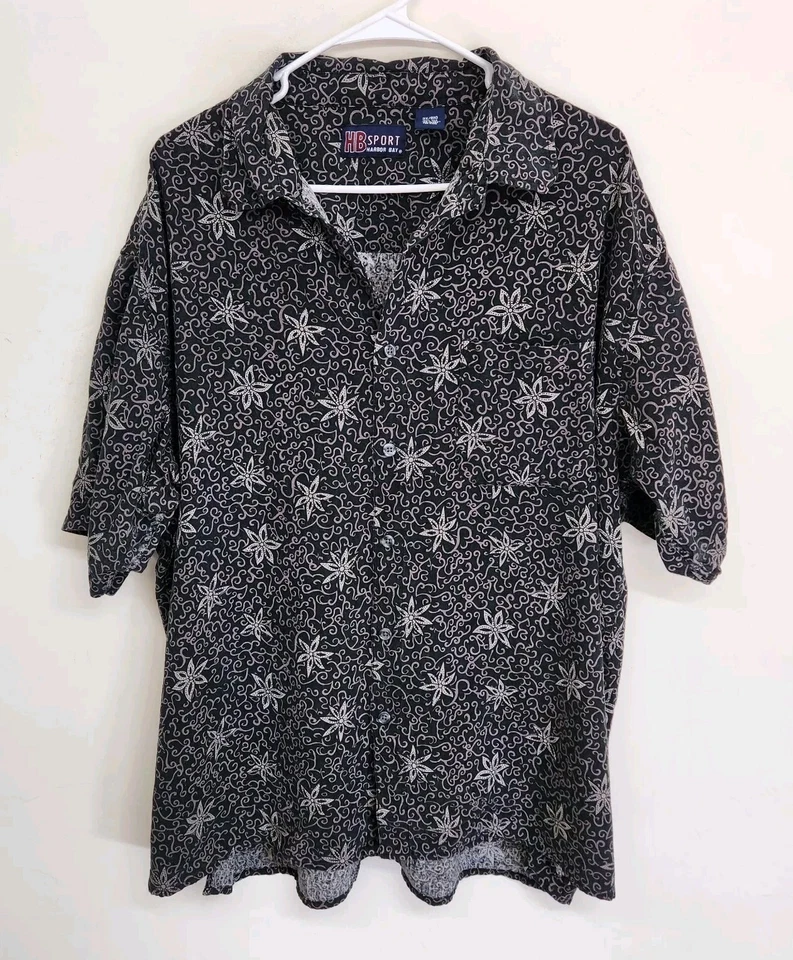 HB Sport Harbor Bay 100% Silk Hawaiian Shirt Men's 2X/ Big 1434 - Image 1 of 4