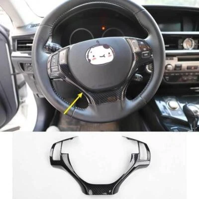 Cubierta de botón de volante de carbono ABS para Lexus ES300h ES350 2013-2015 Foto 1 de 4