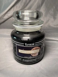 Yankee Candle Rare Retired 14.5 Oz Midsummer Night Black Label  - Picture 1 of 7