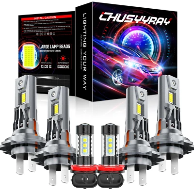 For BMW 335d 2009 2010 2011 6x LED Headlight High Low Beam Fog Light Bulbs - Image 1 of 4