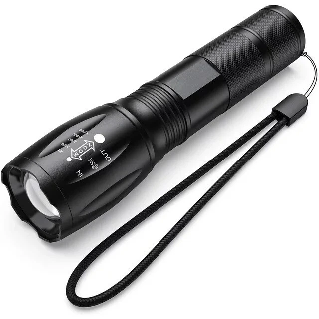 Taktische LED-Taschenlampe, superhell, hohe Lumen, XML T6 LED-Taschenlampen DE - Bild 1 von 4