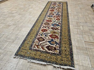 2.6x9 TURKISH OUSHAK VINTAGE AUTHENTIC HAND WOVEN 100% WOOL ORIENTAL RUG FINE - Picture 1 of 12
