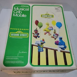 Vintage Sesame Street Jim Henson's Muppets Toddletime Musical Crib Mobile 1982 - Picture 1 of 12