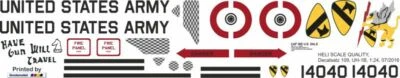 Decal 109 Bell UH-1B US Army Flying Cavalry 14040 - Image 1 of 3