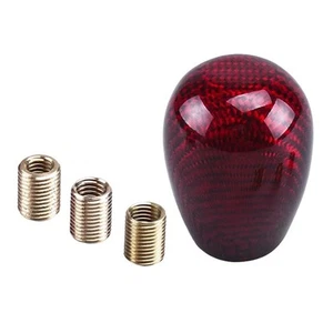 Car Manual Round Ball Gear Shift Shifter Lever Knob Head with 3 Adapters - Picture 1 of 7