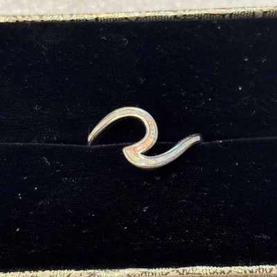 Anel de opala de fogo vintage de prata esterlina 925 genuíno  - Imagem 1 de 4