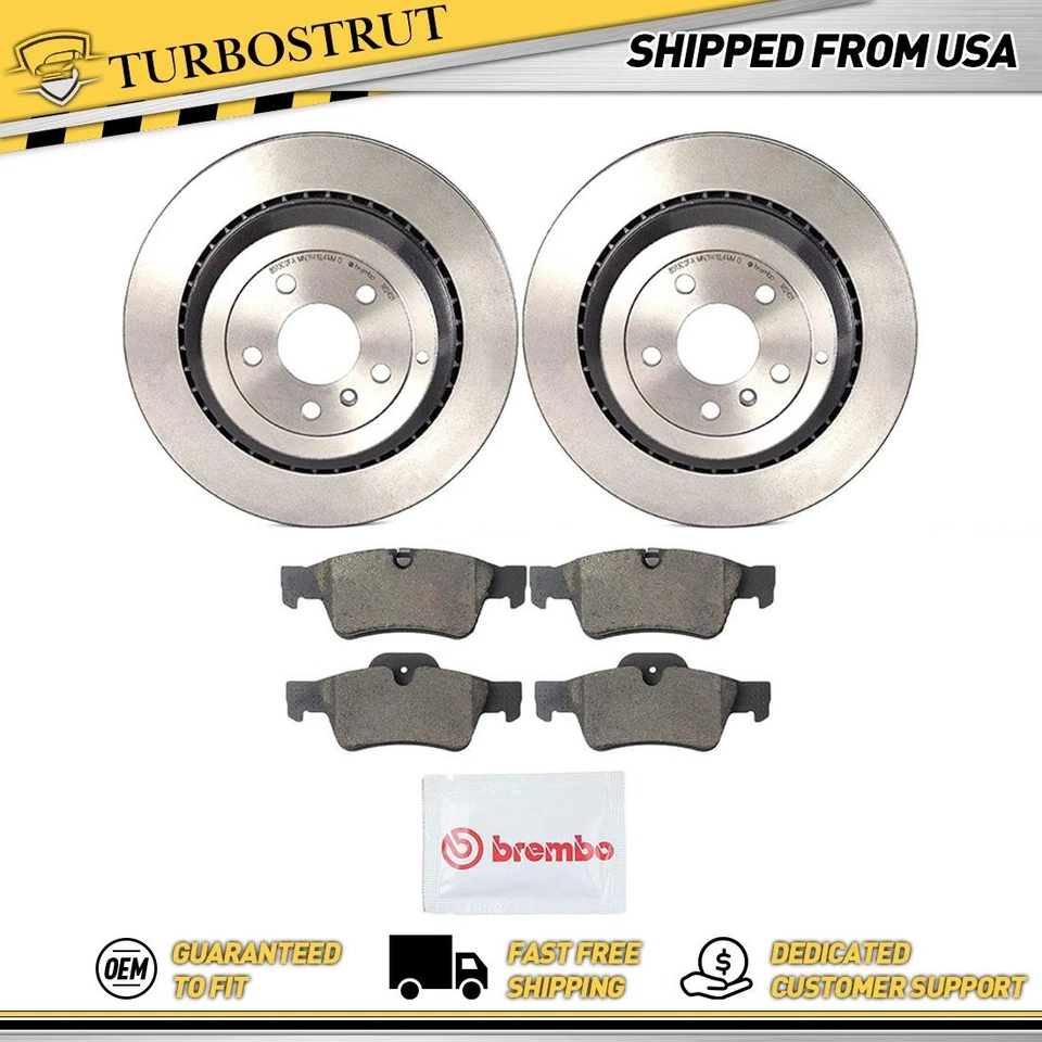 Kit de pastillas de rotores de freno traseros para Mercedes-Benz R500 2006 2007 garantía de por vida Foto 1 de 4