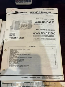 ORIG. Manual de reparación y servicio SHARP CD-BA250 CD-BA2600 *ORIGINAL* - Imagen 1 de 1