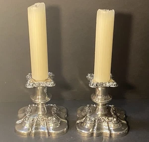 Ornate BIRKS "DINGWALL" Candlestick CANDLE HOLDERS 4" Made in England - Picture 1 of 11