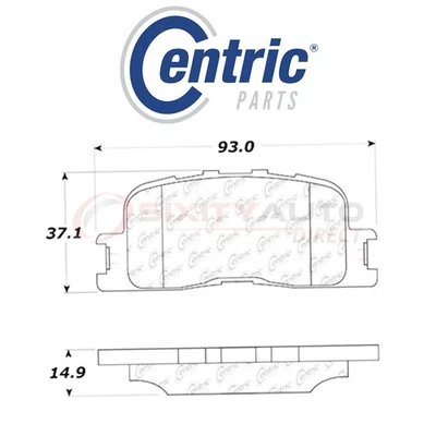 Centric Posi Quiet Disc Brake Pads w Shims for 2004-2006 Lexus ES330 3.3L V6 vl Foto 1 de 4