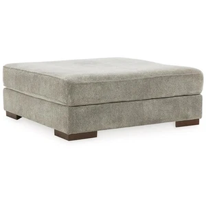 Ashley Furniture Bayless Oversized Fabric Accent Ottoman in Pewter Gray - Picture 1 of 3