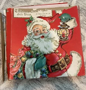 Vintage Treasure Chest Wrapping Paper Box Set - circa 1950s - Misc. Lot - Picture 1 of 9