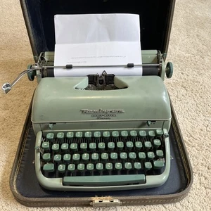 Máquina de escribir Remington Rand Quiet-Riter Eleven Miracle Tab vintage con estuche ¡FUNCIONA!! - Imagen 1 de 24