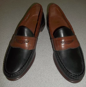 Allen Edmonds Rye NY Penny Loafers Men's Size 12 Black Leather Dress Shoes EUC - Picture 1 of 9
