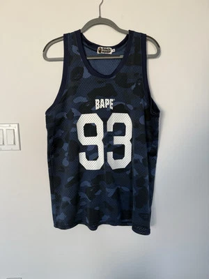 Jersey de malla A Bathing Ape azul camuflaje 93 Foto 1 de 4