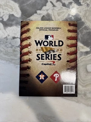2022 World Series Souvenir Game Program Astros Phillies - Image 1 of 4