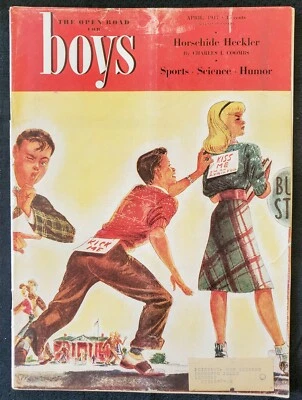 1947 MLB Preview Ted Williams Homer's Odyssey The Open Road For Boys Magazine - Image 1 of 4