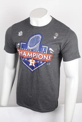 Houston Astros World Series Champions T Shirt 2022 Fanatics Dark Heather Grey - Image 1 of 4