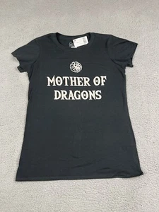NEW HBO Game Of Thrones Mother of Dragons Shirt Womens Large Black Short Sleeve - Picture 1 of 9