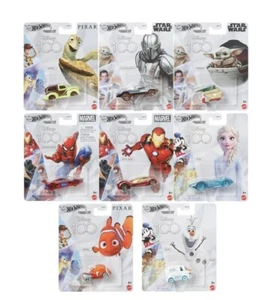 Hot Wheels 2023 Disney 100 Year anniversary Character Set Diecast Car Model Toys - Picture 1 of 10