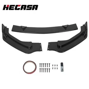 For Infiniti Q50 14-17 Glossy Black Front Bumper Lower Lip Spoiler Spiltter Kit - Picture 1 of 11
