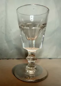 Victorian Deceptive Dram Glass Small Slice Cut Toast Glass Quality Heavy English - Foto 1 di 13
