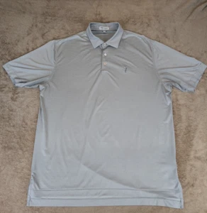Peter Millar Summer Comfort Men's Large Polo Shirt Graph Check Pattern - Picture 1 of 13