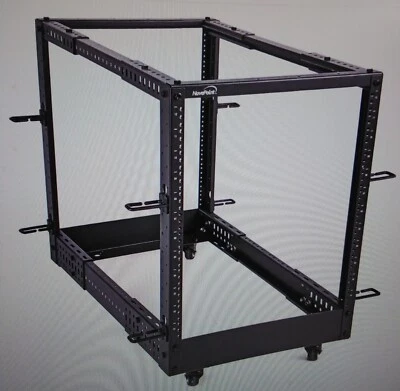 NavePoint 12U 4-Post Open Frame Server Rack 00301313 - Image 1 of 4