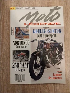 MOTO LEGENDE 3 NORTON 99 Dominator YAMAHA 250 YD KOEHLER ESCOFFIER K 50 Itom Ast - Foto 1 di 2