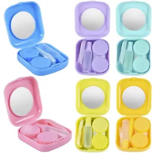 6 Pack Colorful Contact Lens Case Travel Kit Contact Box Holder Soak Storage Con - Picture 1 of 7