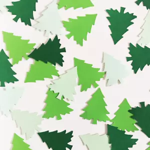 Christmas Tree Green Tone Party Decor Craft DIY Confetti - Picture 1 of 1