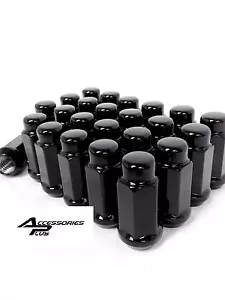 32 Pc 2012-2022 RAM 2500 BLACK CUSTOM WHEEL LUG NUTS 14mm x 1.50 # AP-1909LBK - Picture 1 of 2