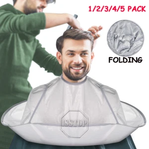 Barber Gown Cloth Hair Cutting Cloak Hairdressing Cape Haircut Cover Salon US - Picture 1 of 9