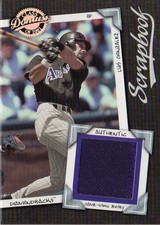 2001 Donruss Class of 2001 Scrapbook Baseball Card #SB3 Luis Gonzalez/500 Jsy