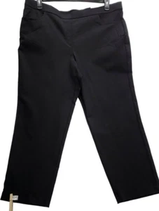 Alfred Dunner Allure Pull-on Pants Slacks  Black Size 22W     P139 - Picture 1 of 6