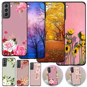 Funda de teléfono con estampado floral para Samsung Galaxy A16 A15 A55 A35 S24 S23 cubierta blanda - Imagen 1 de 44