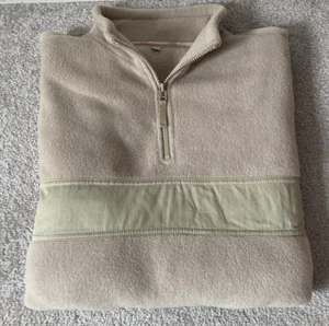 Jersey de lana Wrangler para hombre poliéster 1/4 cuarto cremallera grande lima/crema - Imagen 1 de 15
