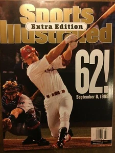 1998 Sports Illustrated Extra Mark McGwire St. Louis Cardinals No Label #62 MINT - Bild 1 von 2